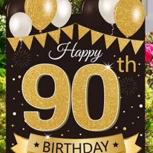 90th birthday decor - 3 pieces